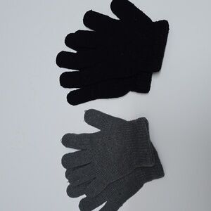 🦋 Black and Gray Child's Glove Set